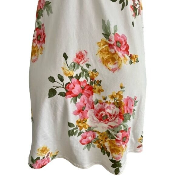 Mind Code Short Summer Dress White Floral size S. - Picture 7 of 8